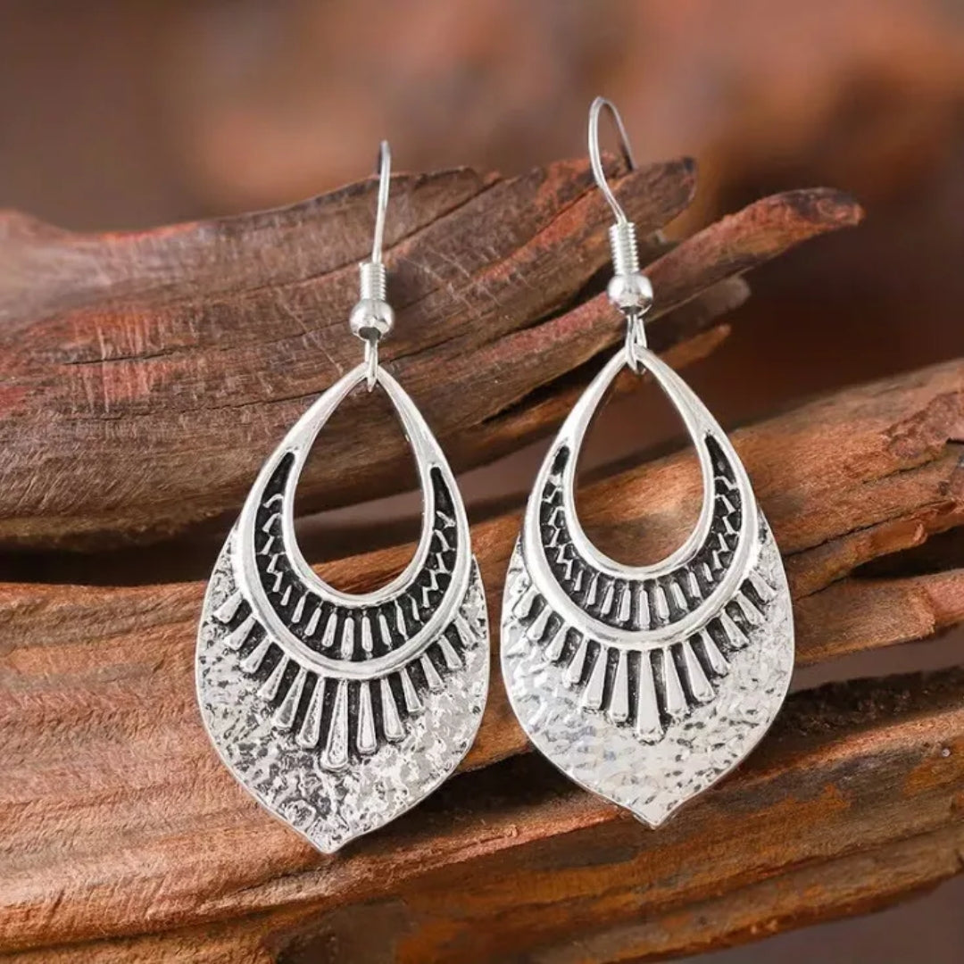 Pendientes Natura en Plata
