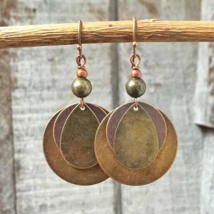 Pendientes Vintage Redondos Dorados